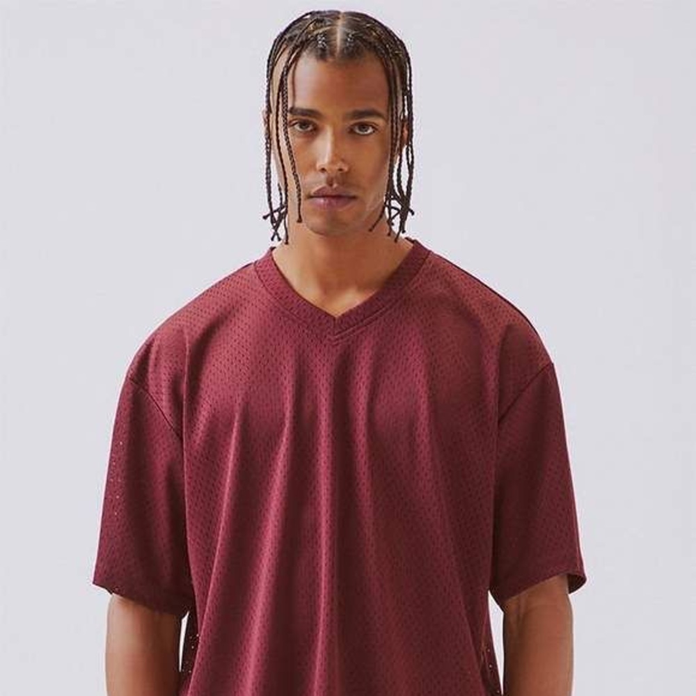 Fear of God Essentials Mesh Shirt | Color: Red